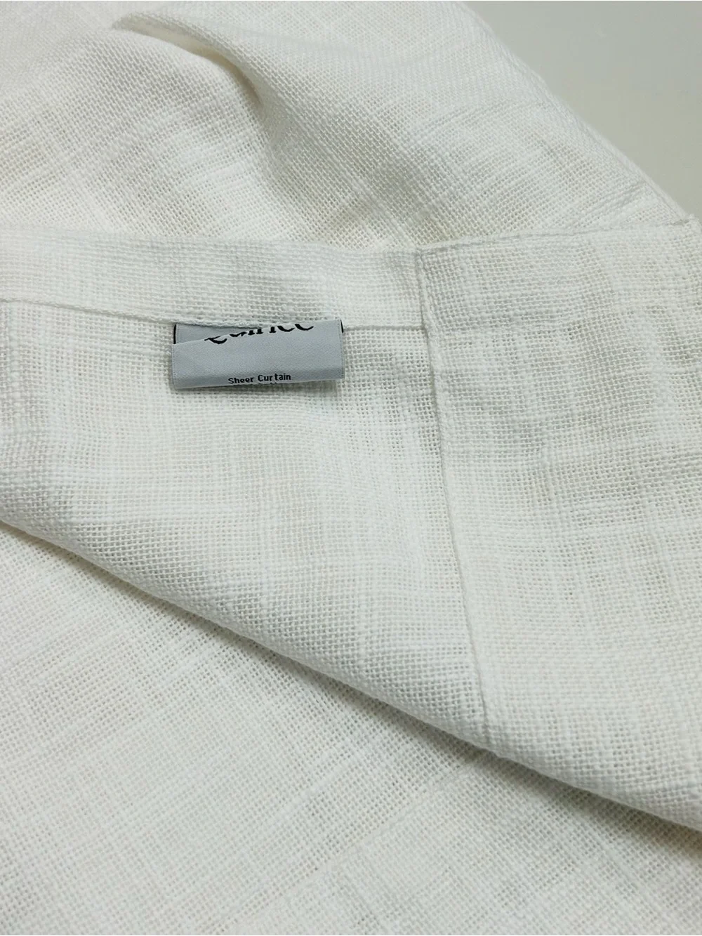QUINCE Set Of 2 48x108 Cotton Sheer Curtains White 0758